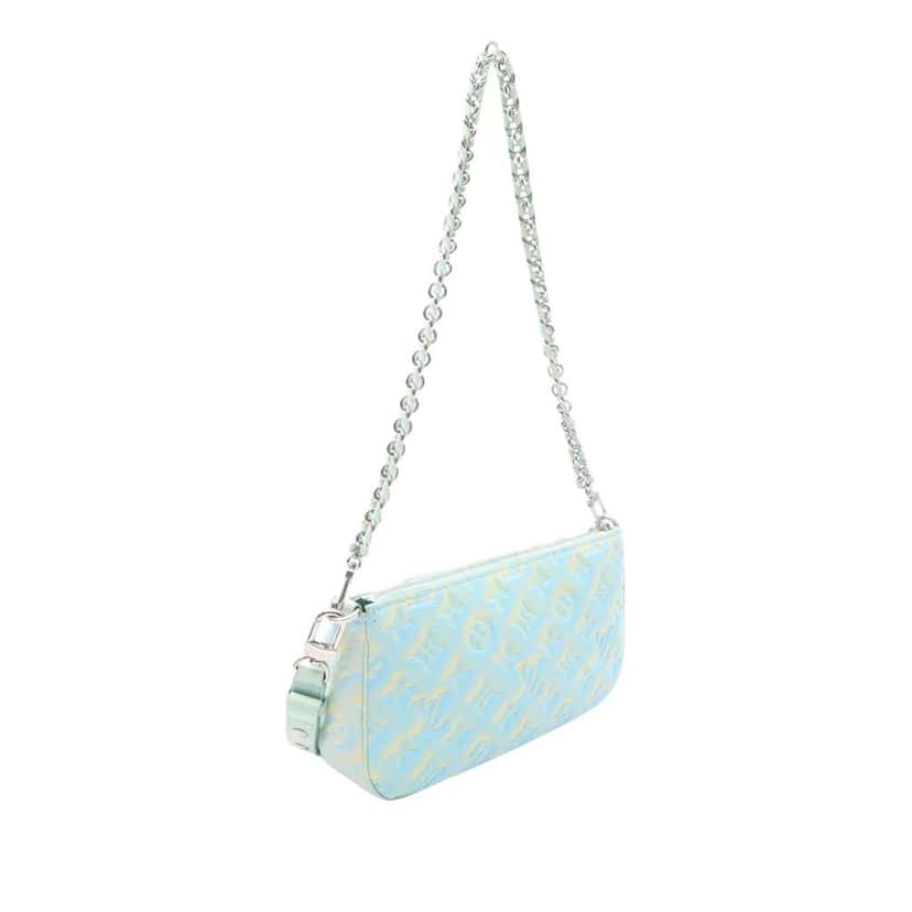 Louis Vuitton Monogram Empreinte Summer Stardust Multi Pochette Accessoires Green Leather Good condition - Back View