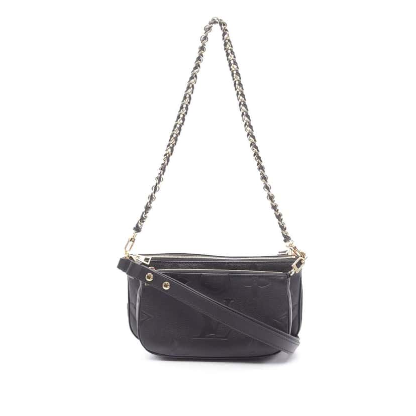 Louis Vuitton Monogram Giant Empreinte Multi Pochette Accessoires Black Leather Good condition - Front View
