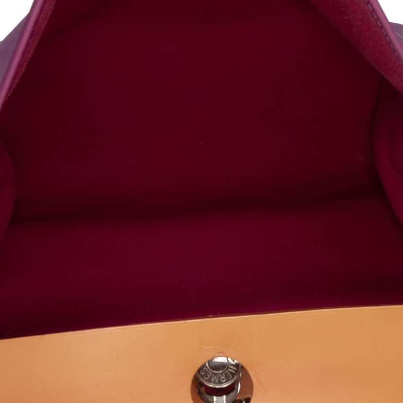 Hermès Toile Herbag Zip 39 Purple Canvas Good condition - Model View