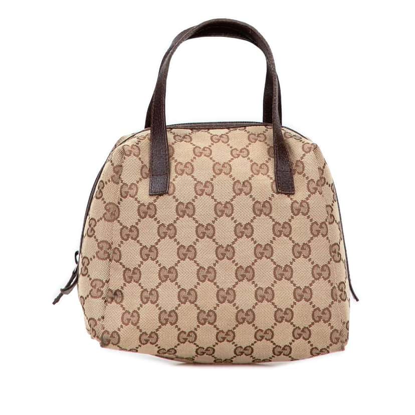 Gucci Mini GG Canvas Balthus Tofu Bag Brown Canvas Fair condition - Front View
