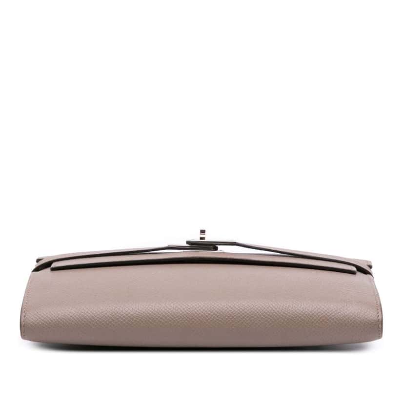 Hermès Epsom Kelly Longue Wallet Brown Leather Good condition - Inside View