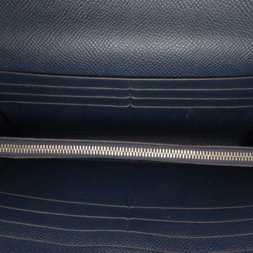 Hermès Epsom Kelly Longue Wallet Brown Leather Good condition - Model View