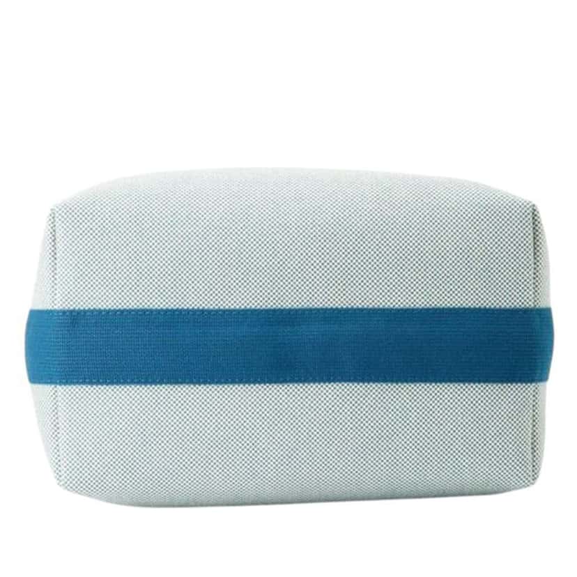 Hermès Large Canvas Bride A Brac Cabriole Case Blue Canvas Very good condition - Inside View