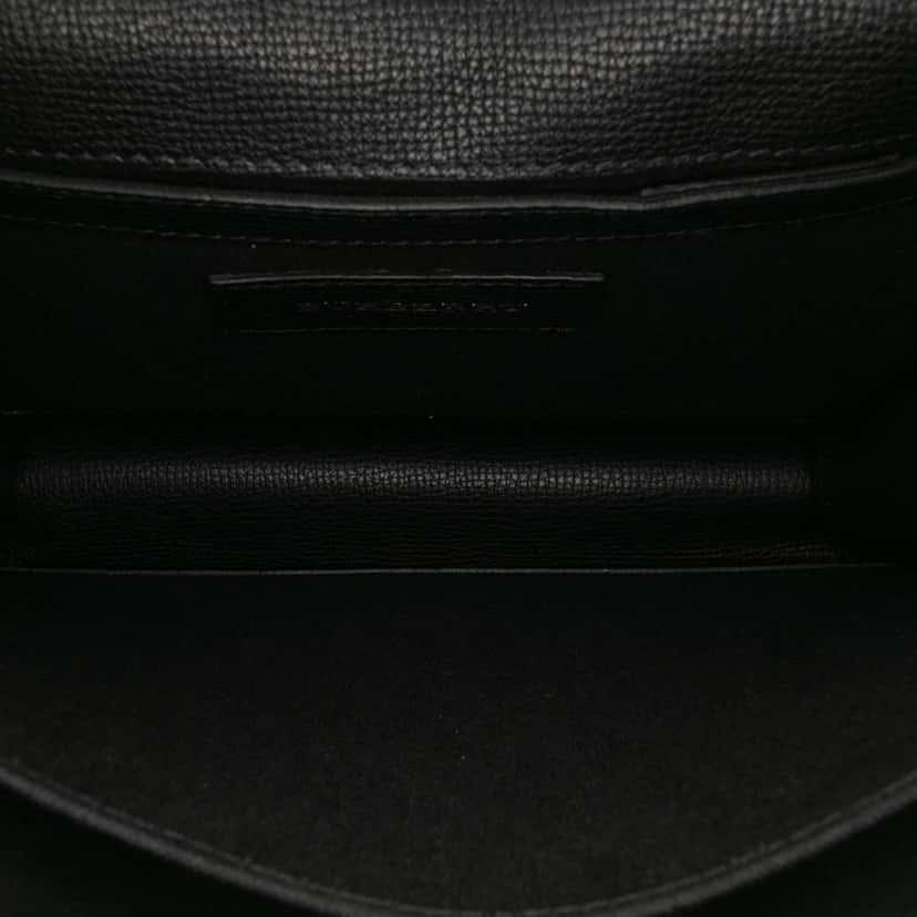 Burberry Small Leather and House Check Canvas Derby Macken Crossbody Black Canvas Good condition - Model View