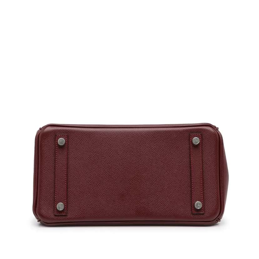 Hermès Epsom Birkin 25 Red Leather Good condition - Box View