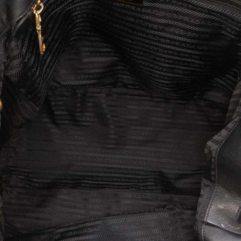 Prada Impuntu Tessuto Satchel Black Good condition - Model View