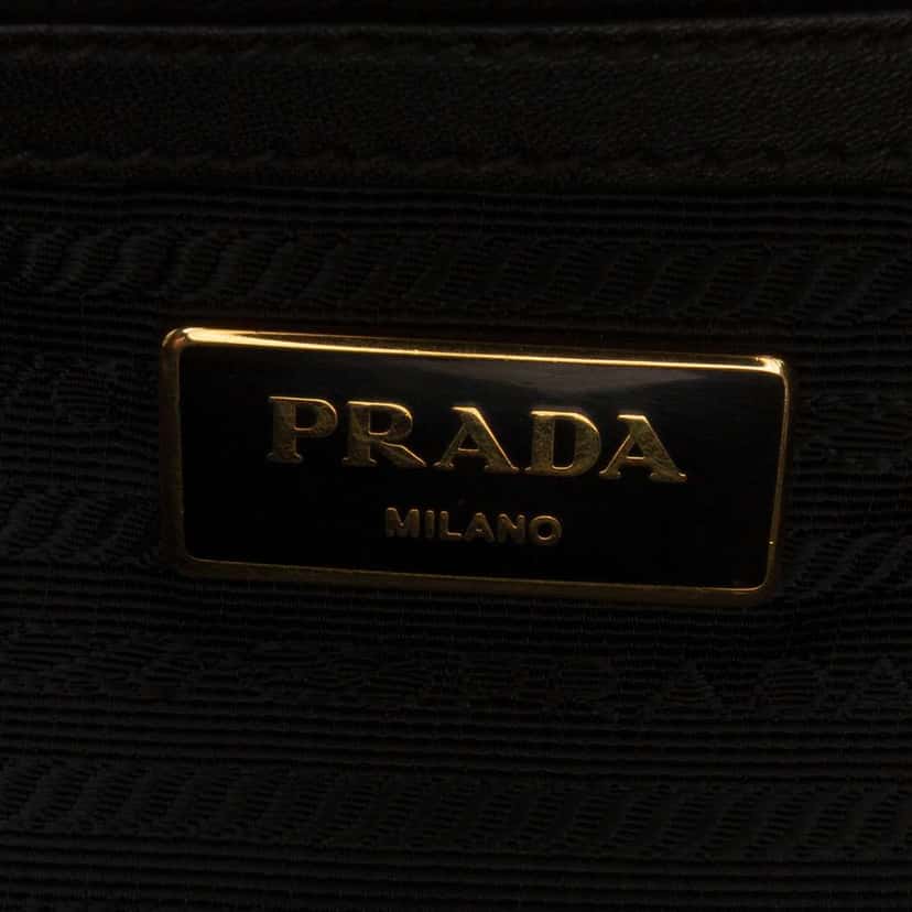 Prada Impuntu Tessuto Satchel Black Good condition - Box View