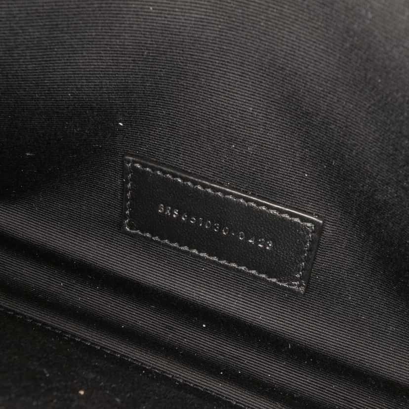 Saint Laurent Grain De Poudre Mix Matelasse Envelope Flap Pouch Brown Leather Very good condition - Box View