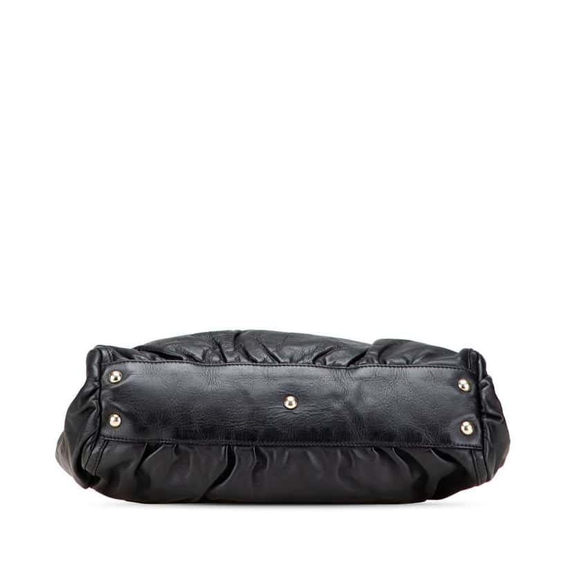 Gucci Leather Abbey D Ring Tote Black Leather Good condition - Inside View