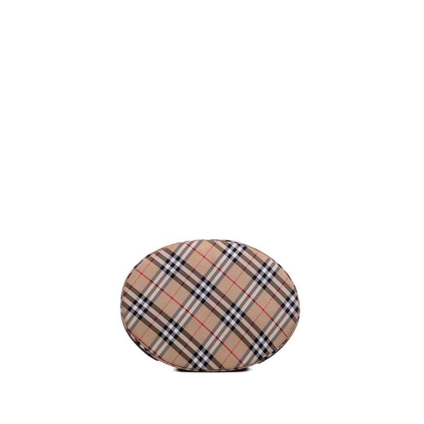 Burberry Nova Check Trimmed Nylon Tote Brown Good condition - Inside View
