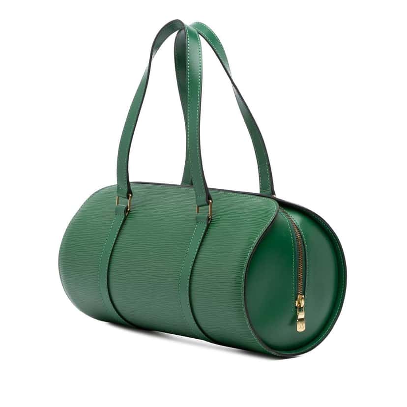 Louis Vuitton Epi Soufflot Green Leather Good condition - Back View