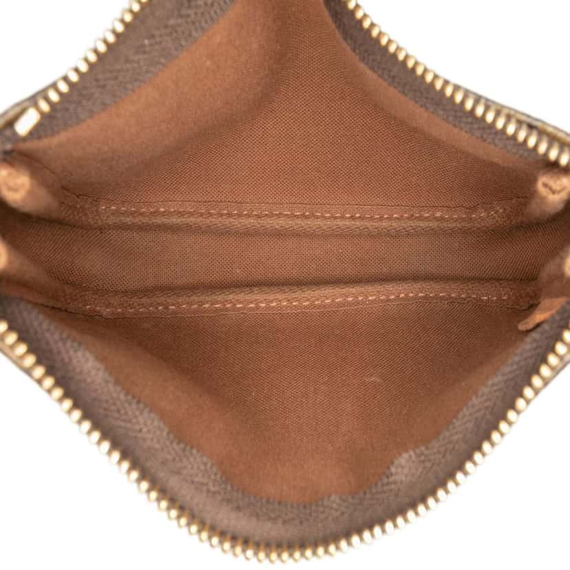 Louis Vuitton Monogram Mini Pochette Accessoires Brown Canvas Good condition - Model View
