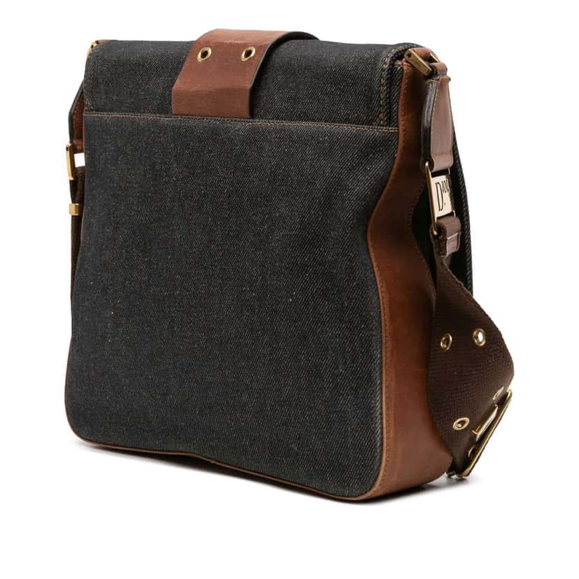 Dior Denim Street Chic Crossbody Blue Denim Good condition - Back View