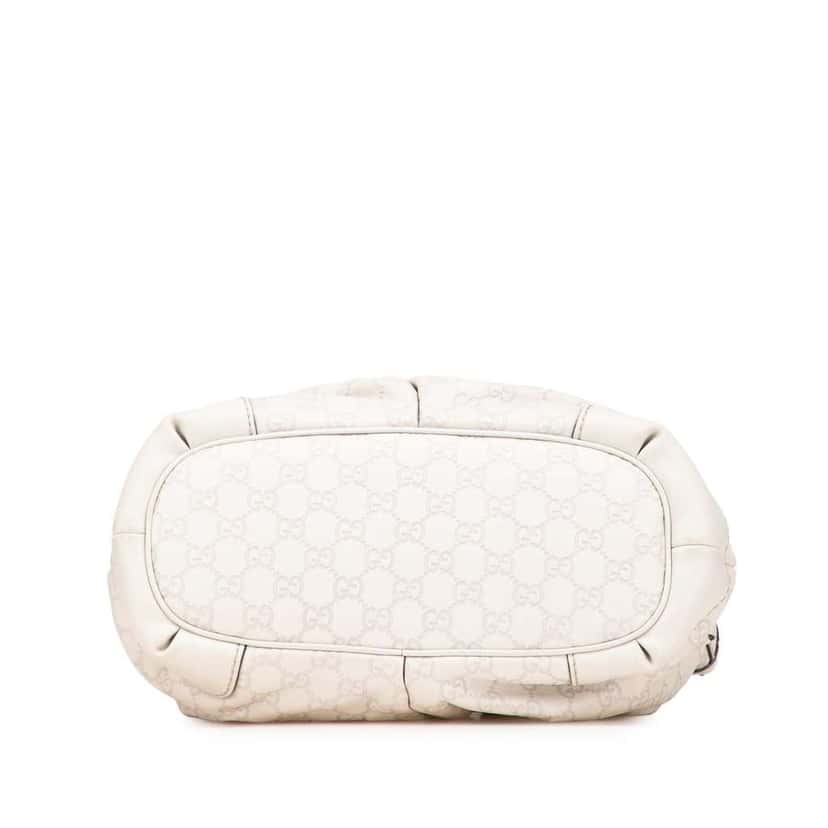 Gucci Guccissima Sukey Satchel White Leather Good condition - Inside View