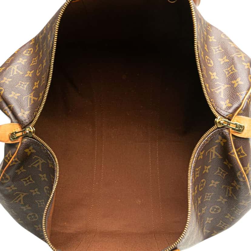 Louis Vuitton Monogram Keepall 55 Brown Fair condition - Model View