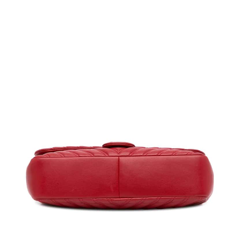 Chanel Jumbo Classic Lambskin Double Flap Red Leather Good condition - Box View