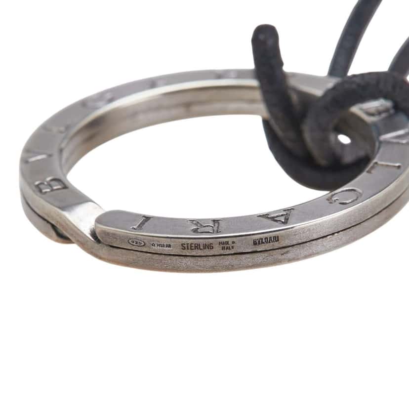 Bvlgari Sterling Silver Bvlgari Bvlgari Key Ring Pendant Necklace Silver Silver Good condition - Model View