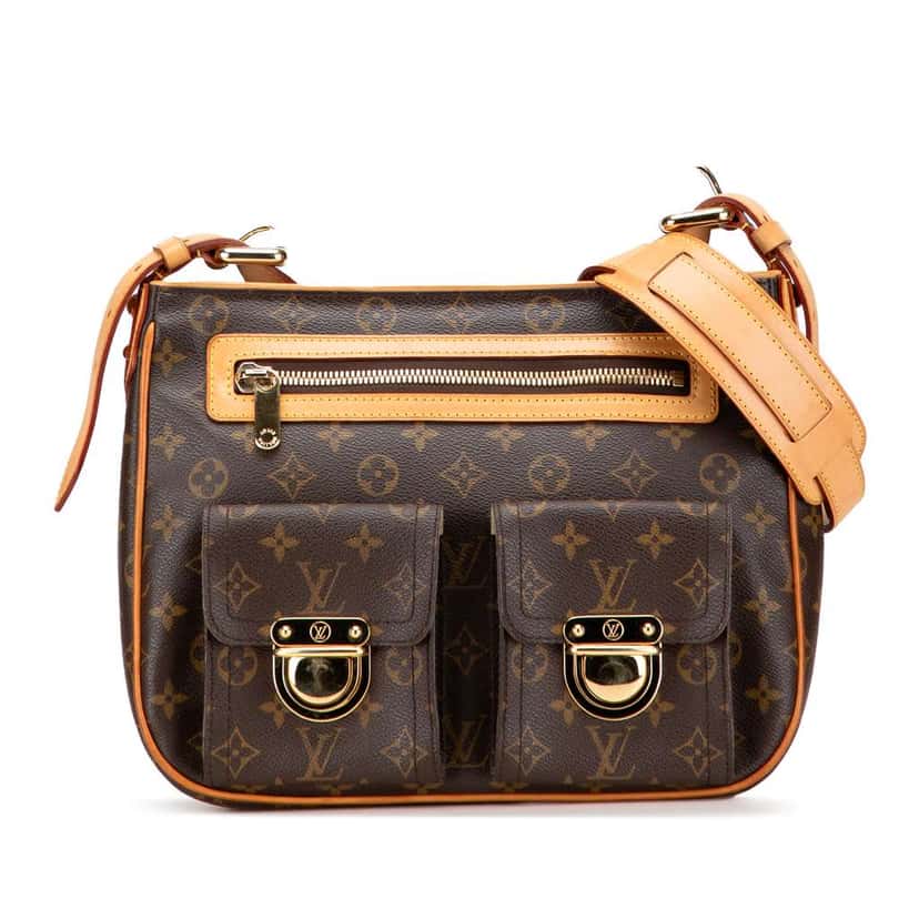 Louis Vuitton Monogram Hudson GM Brown Good condition - Front View
