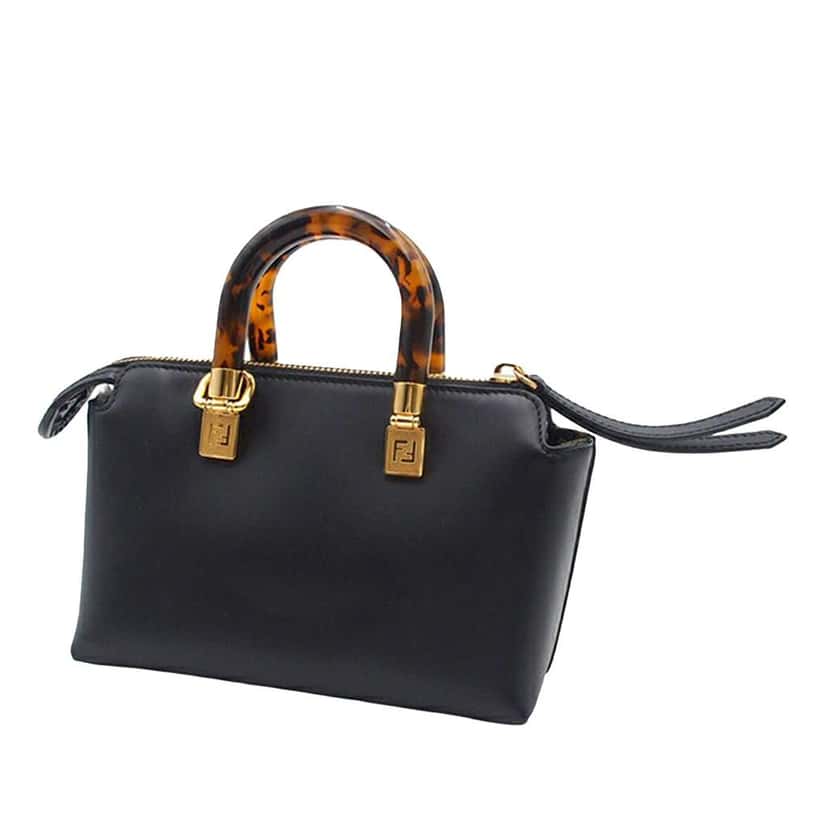 Fendi Mini Leather By The Way Satchel Black Leather Good condition - Back View