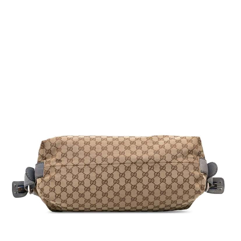 Gucci Medium GG Canvas Bamboo Bar Tote Brown Canvas Good condition - Inside View