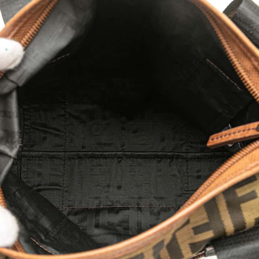 Fendi Zucca Canvas FF Handbag Brown Canvas Good condition - Model View