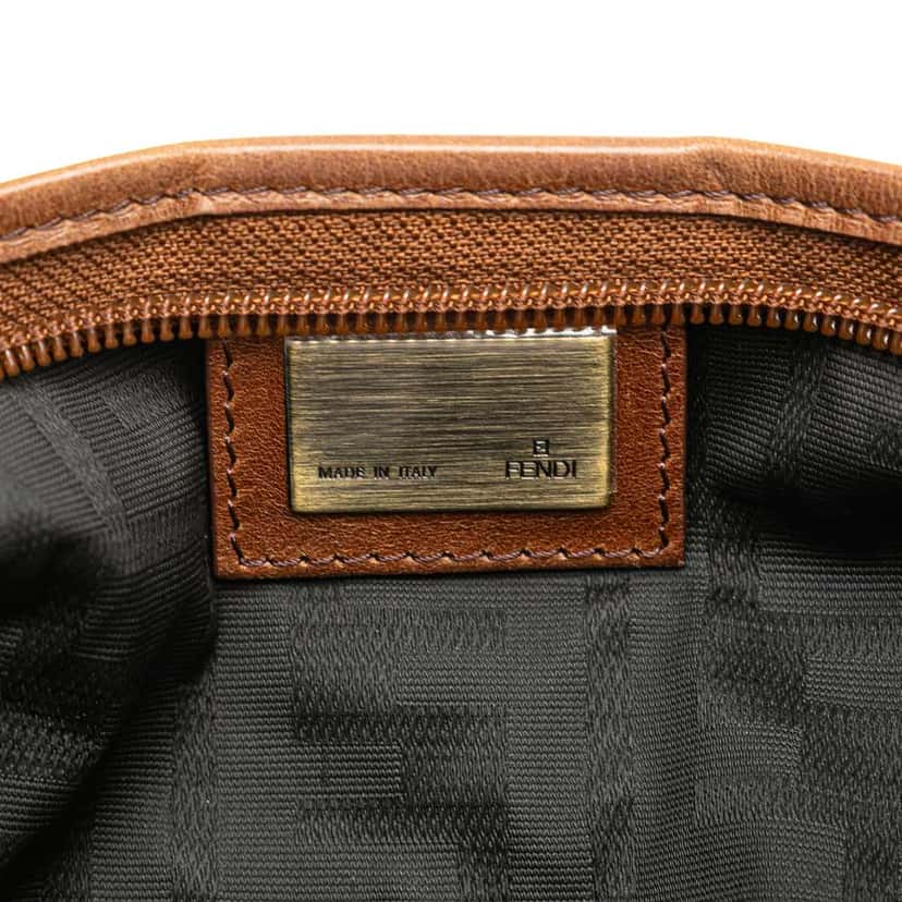 Fendi Zucca Canvas FF Handbag Brown Canvas Good condition - Box View