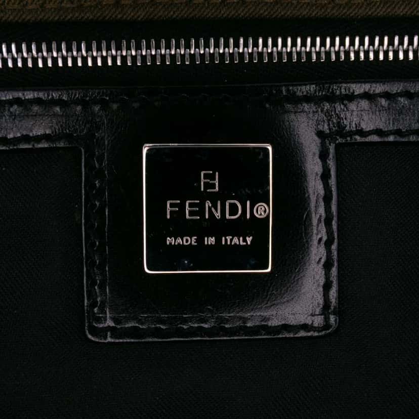 Fendi Canvas Flap Shoulder Bag Brown Canvas Good condition - Box View