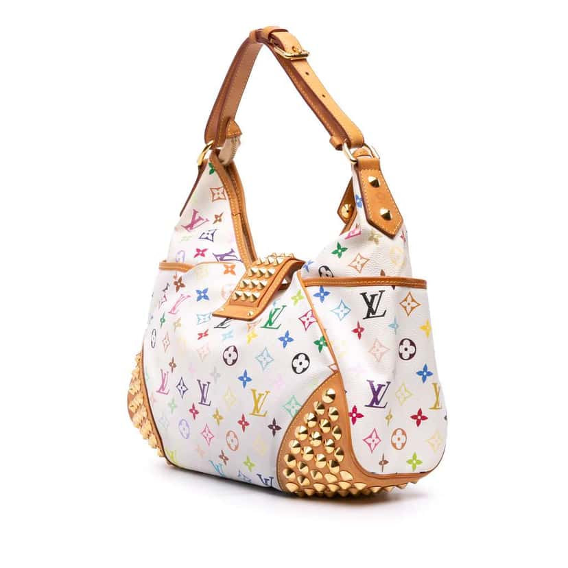 Louis Vuitton Monogram Multicolore Chrissie MM White Good condition - Back View