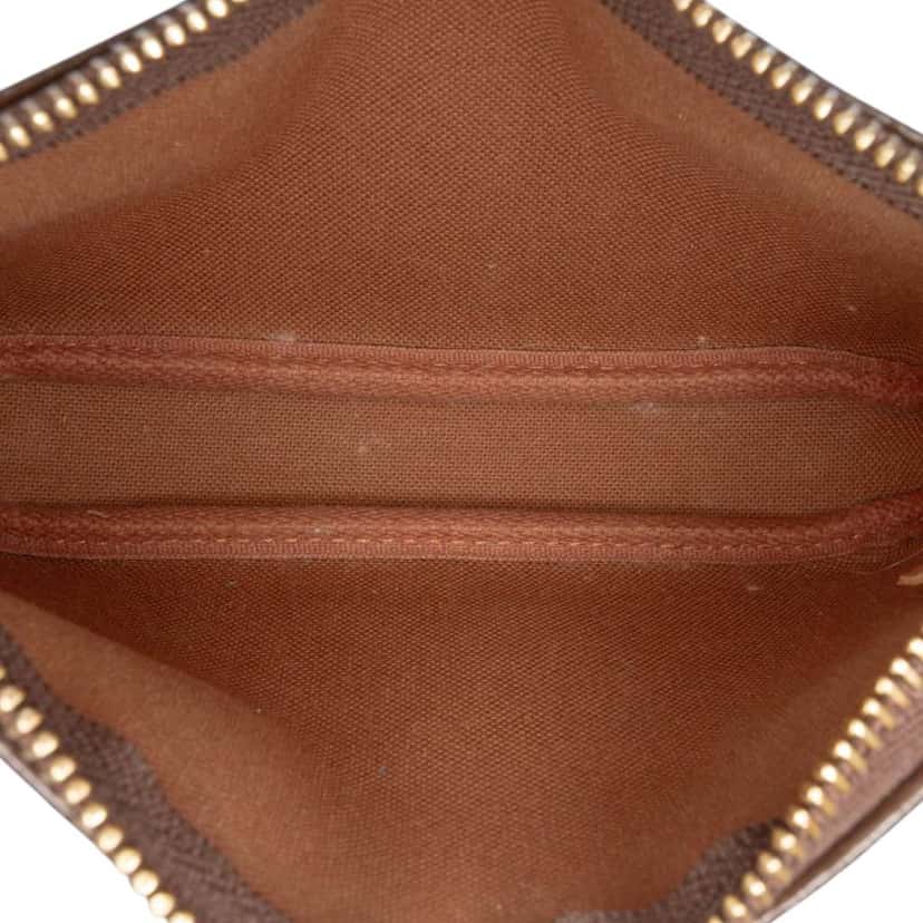 Louis Vuitton Monogram Mini Pochette Accessoires Brown Canvas Good condition - Model View