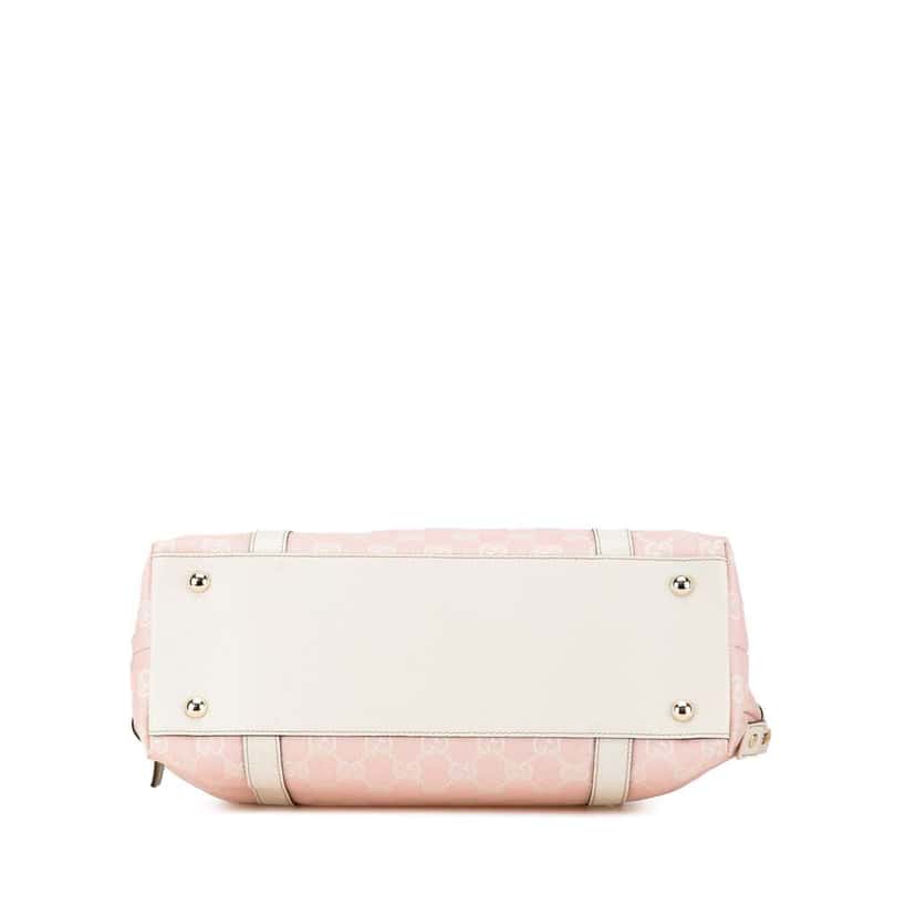 Gucci GG Canvas Abbey D Ring Tote Pink Canvas Good condition - Inside View