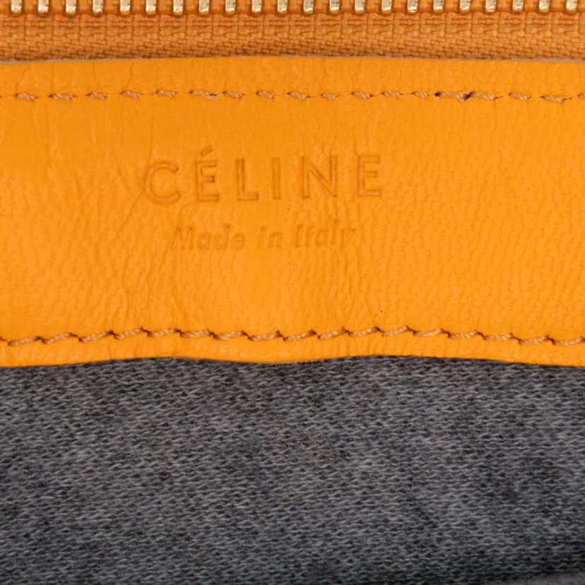 Celine Large Lambskin Trio Crossbody Orange Leather Good condition - Box View