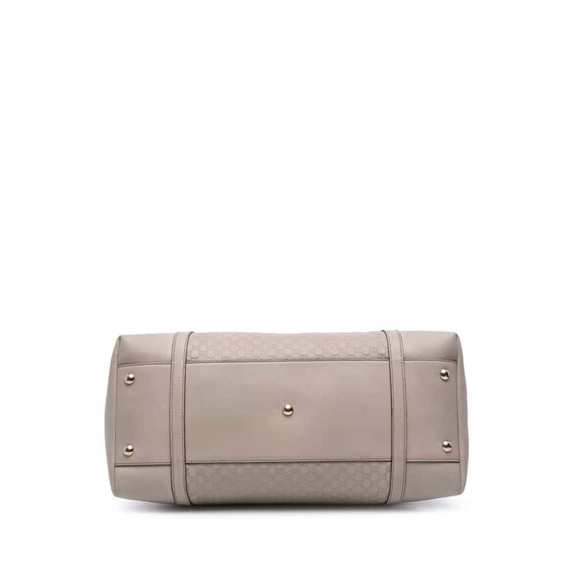 Gucci Large Microguccissima Nice Dome Satchel White Leather Good condition - Inside View