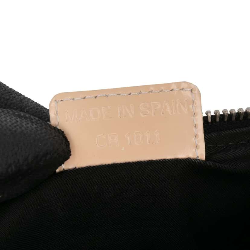 Dior Mini Diorissimo Coated Canvas Saddle Pochette Black Canvas Good condition - Box View