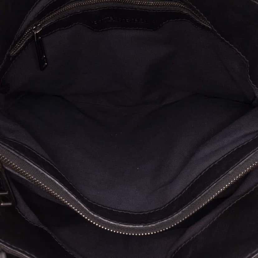 Burberry House Check Canvas and Leather Parsons Satchel Brown Canvas Good condition - Model View