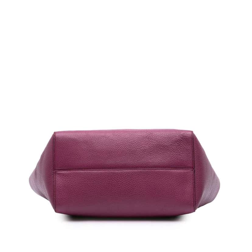 Gucci Medium Leather Swing Tote Purple Leather Good condition - Inside View