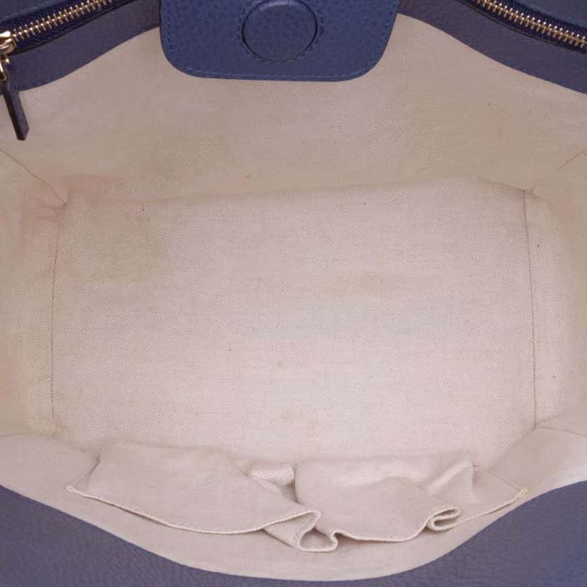 Gucci Medium Leather Swing Tote Purple Leather Good condition - Box View
