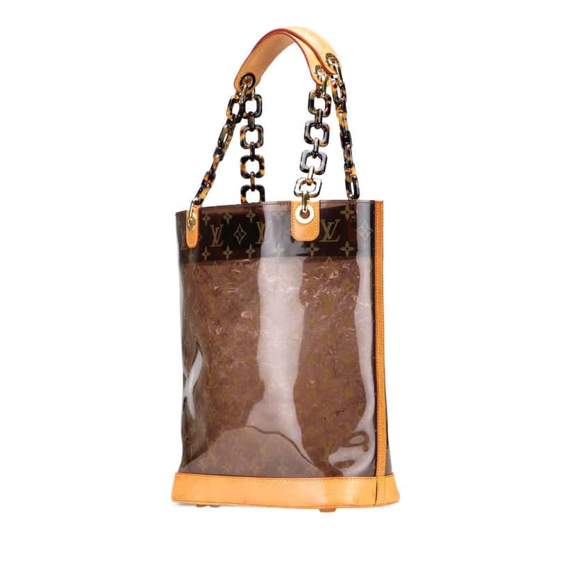 Louis Vuitton Monogram Cabas Sac Ambre MM Brown Good condition - Back View