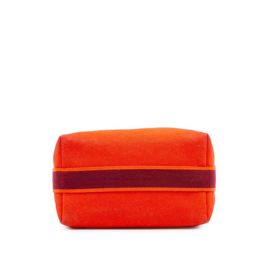 Hermès Large Canvas Bride A Brac Case Orange Canvas Good condition - Inside View