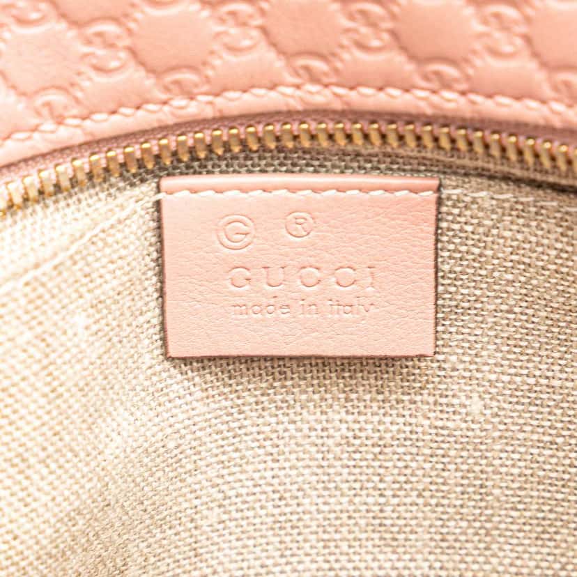 Gucci Microguccissima Bree Crossbody Pink Leather Very good condition - Box View