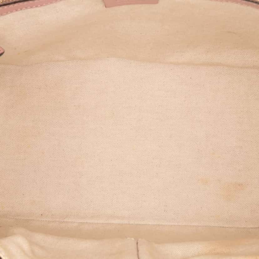 Gucci Large Microguccissima Patent Dome Satchel Brown Leather Very good condition - Model View