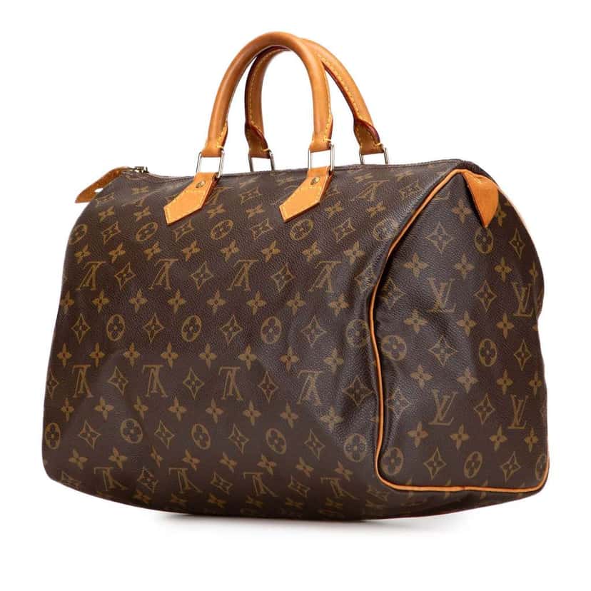 Louis Vuitton Monogram Speedy 35 Brown Fair condition - Back View