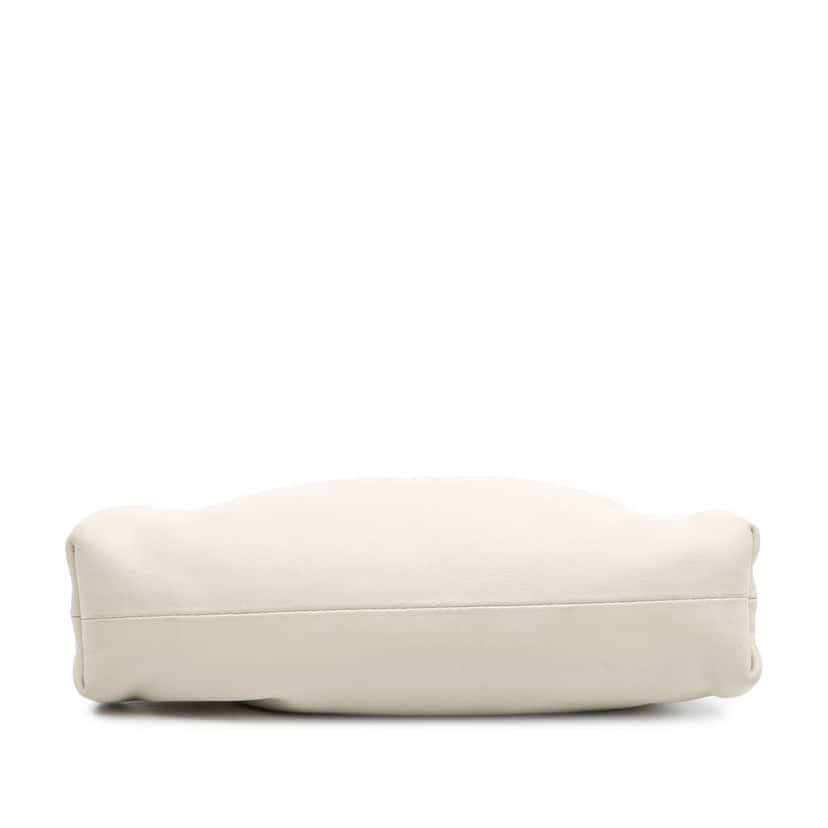 Bottega Veneta Lambskin The Mini Pouch Crossbody White Leather Good condition - Inside View