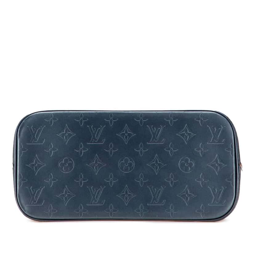 Louis Vuitton Monogram Mat Stockton Blue Leather Good condition - Inside View