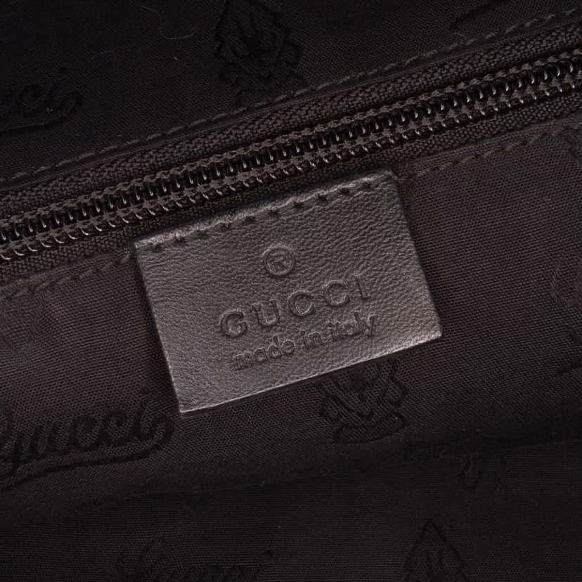 Gucci Large GG Imprime Web 500 Tote Black Canvas Good condition - Box View
