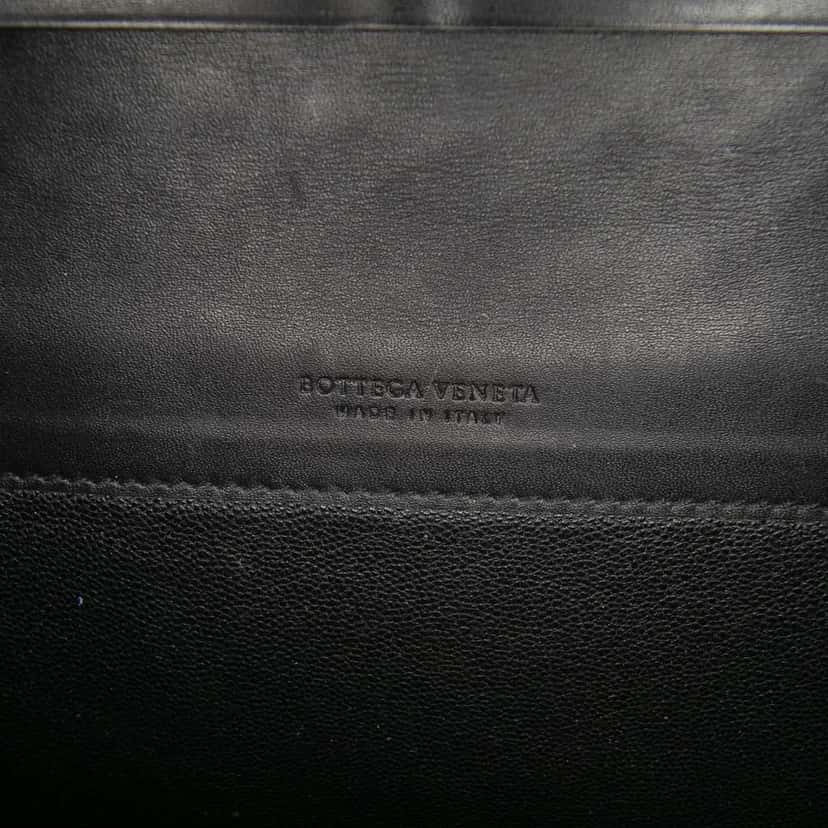 Bottega Veneta Nappa Intrecciato Long Wallet Black Leather Good condition - Box View