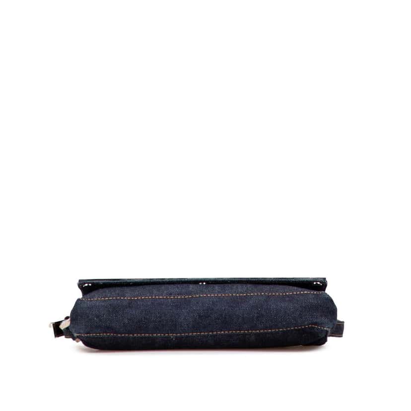 Fendi Denim Shoulder Bag Blue Denim Good condition - Inside View