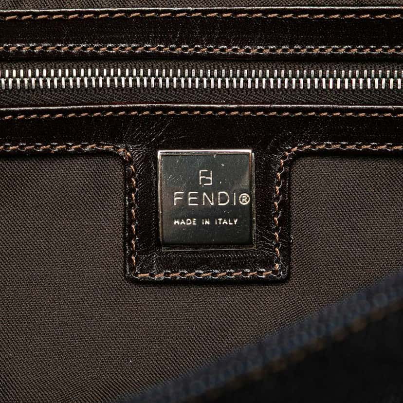 Fendi Denim Shoulder Bag Blue Denim Good condition - Box View