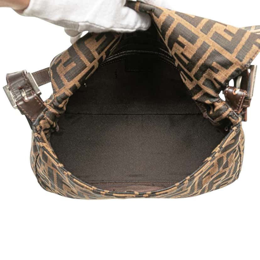 Fendi Zucca Canvas Mamma Forever Brown Canvas Fair condition - Model View