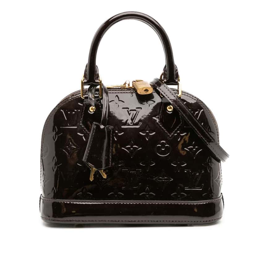 Louis Vuitton Monogram Vernis Alma BB Purple Leather Good condition - Front View