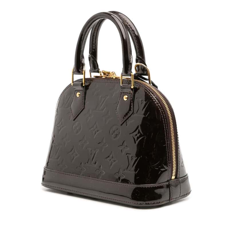 Louis Vuitton Monogram Vernis Alma BB Purple Leather Good condition - Back View
